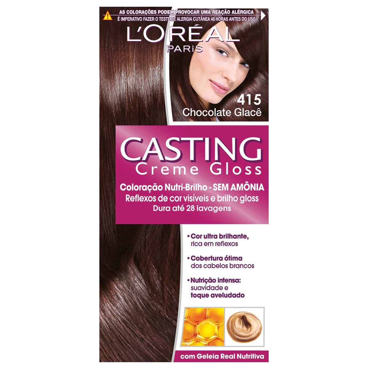 Tintura L’Oréal Casting Creme Gloss 415 Chocolate Glace