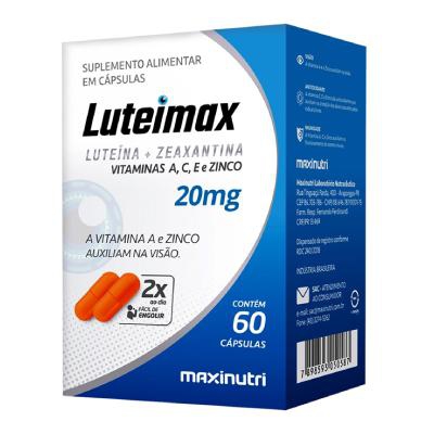 Suplemento Vitamínico Luteimax 20mg Maxinutri 60 Cápsulas