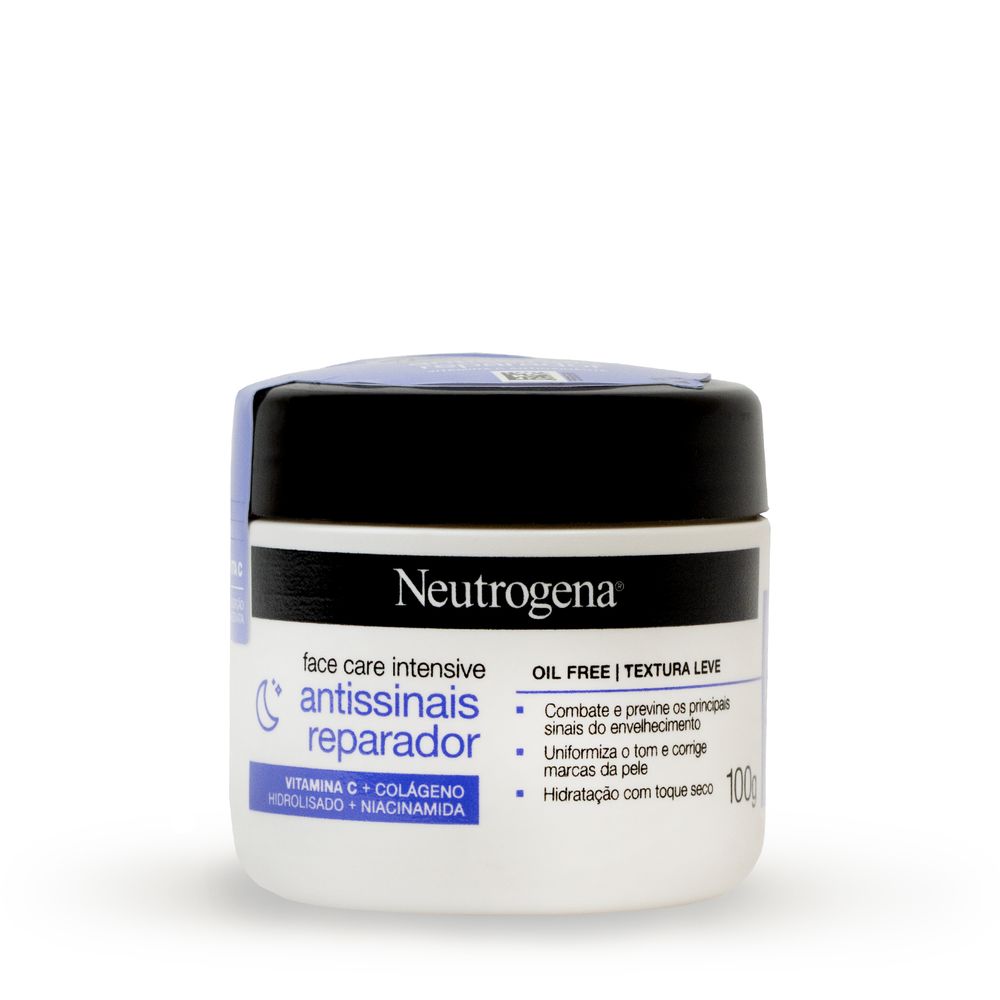 Creme Facial Antissinais Neutrogena Face Care Intensive Reparador 100g