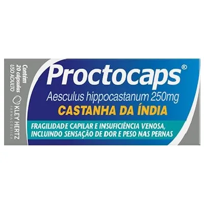 Proctocaps 250mg 20 Cápsulas