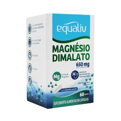 Magnésio Dimalato Equaliv 60 Cápsulas