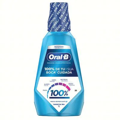 Enxaguante Bucal Oral-B 100% Regular 1L
