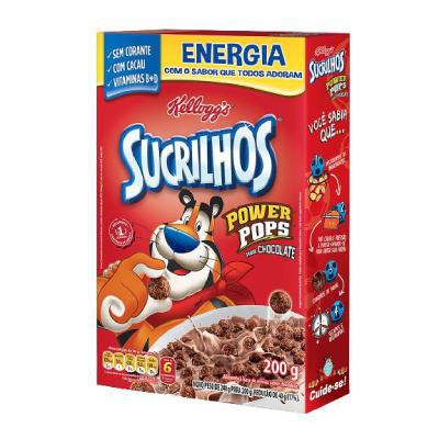 Cereal Sucrilhos Kellogg's Power Pops Chocolate 200g