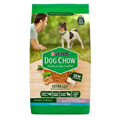 Ração Dog Chow para Cães Filhotes de Raças Pequenas Sabor Frango e Arroz 1Kg