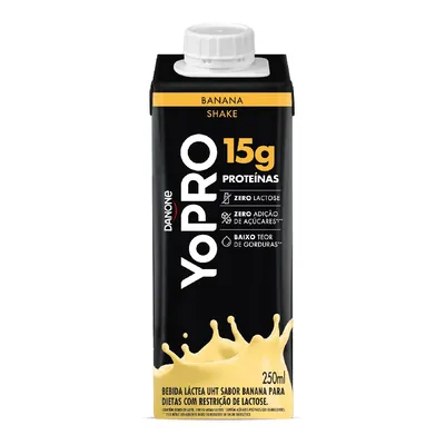Bebida Láctea Danone Yopro 15g de Proteína Banana 250ml