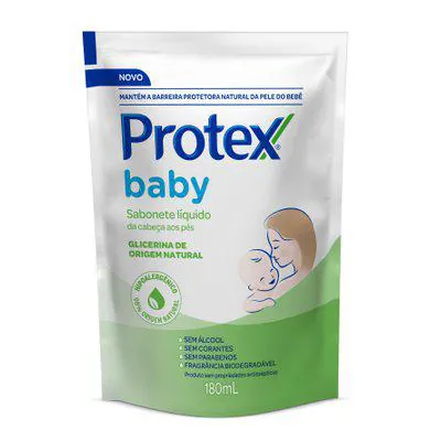 Sabonete Líquido Infantil Refil Protex Baby Glicerinado 180ml