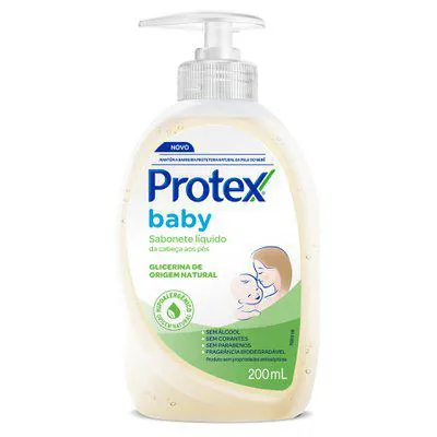 Sabonete Líquido Infantil Protex Baby Glicerinado 200ml