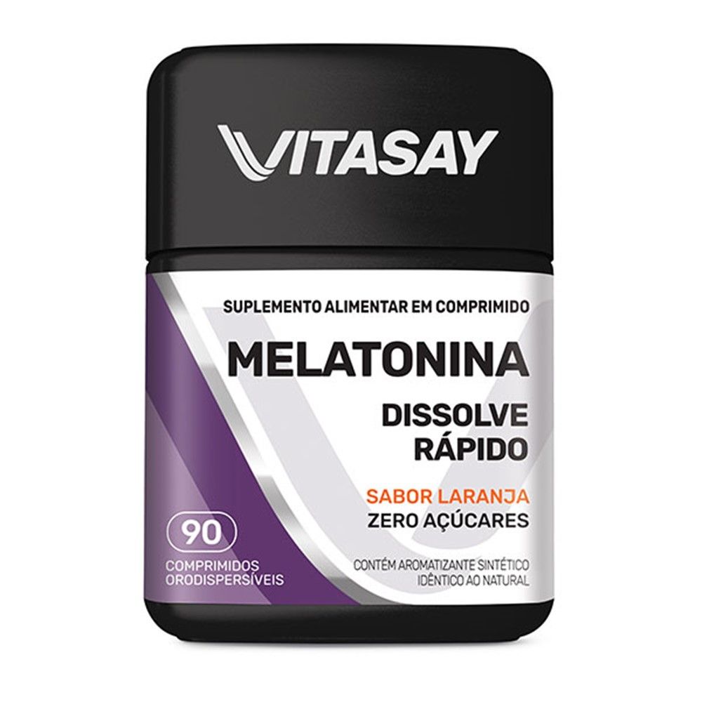 Vitasay Melatonina Sabor Laranja 90 Comprimidos