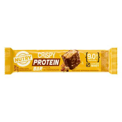 Barra Nutry Crispy Protein Pasta de Amendoim 30g