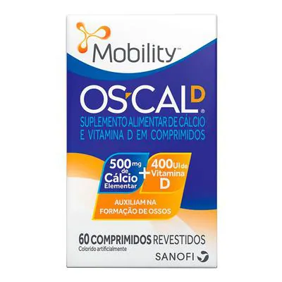 Mobility Oscal D 500mg + 400UI 60 Comprimidos