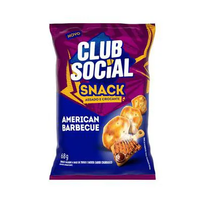 Club Social Snack Sabor Barbecue 68g