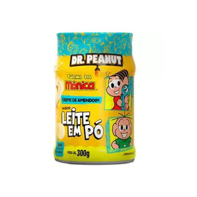 Creme de Amendoim Dr Peanut Turma da Mônica Leite em Pó 300g