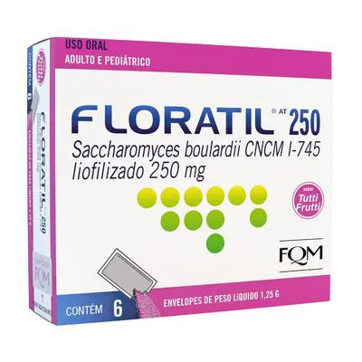 Floratil AT Pó 250mg 6 Envelopes