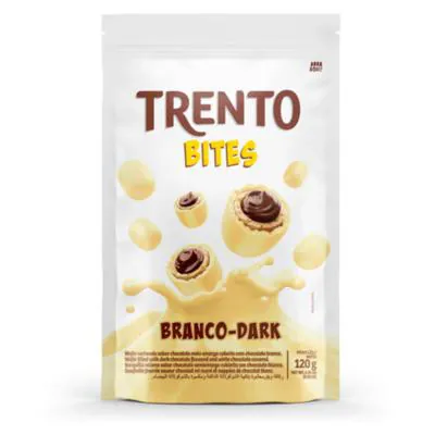 Chocolate Trento Bites Sache Branco 120g