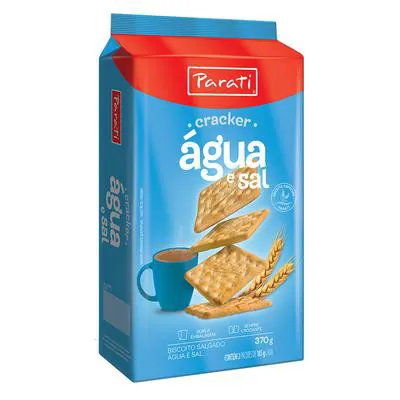 Biscoito Cracker Parati Agua e Sal 370g