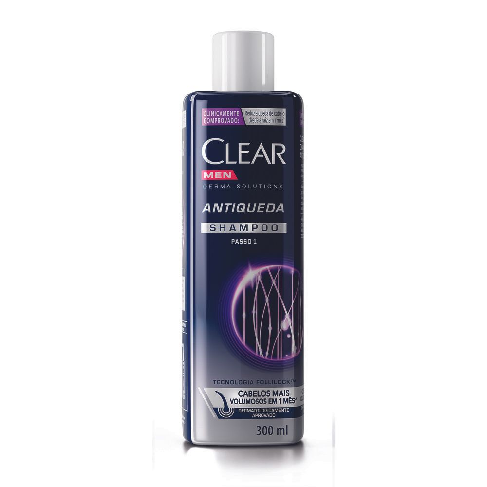 Shampoo Clear Derma Solutions Antiqueda Men 300ml