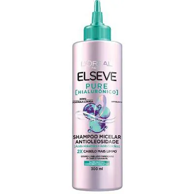 Shampoo Elseve Micelar Antioleosidade Pure Hialurônico 300ml