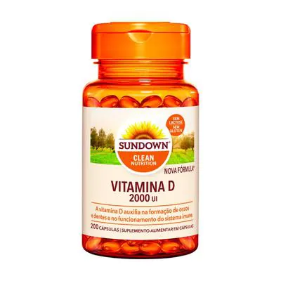 Vitamina Sundown Vitamina D 2000UI 200 Cápsulas