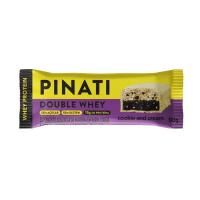 Barra Pinati Double Whey Cookies And Cream 50Gr