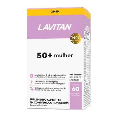 Suplemento Vitamínico Lavitan 50+ Mulher 60 Comprimidos
