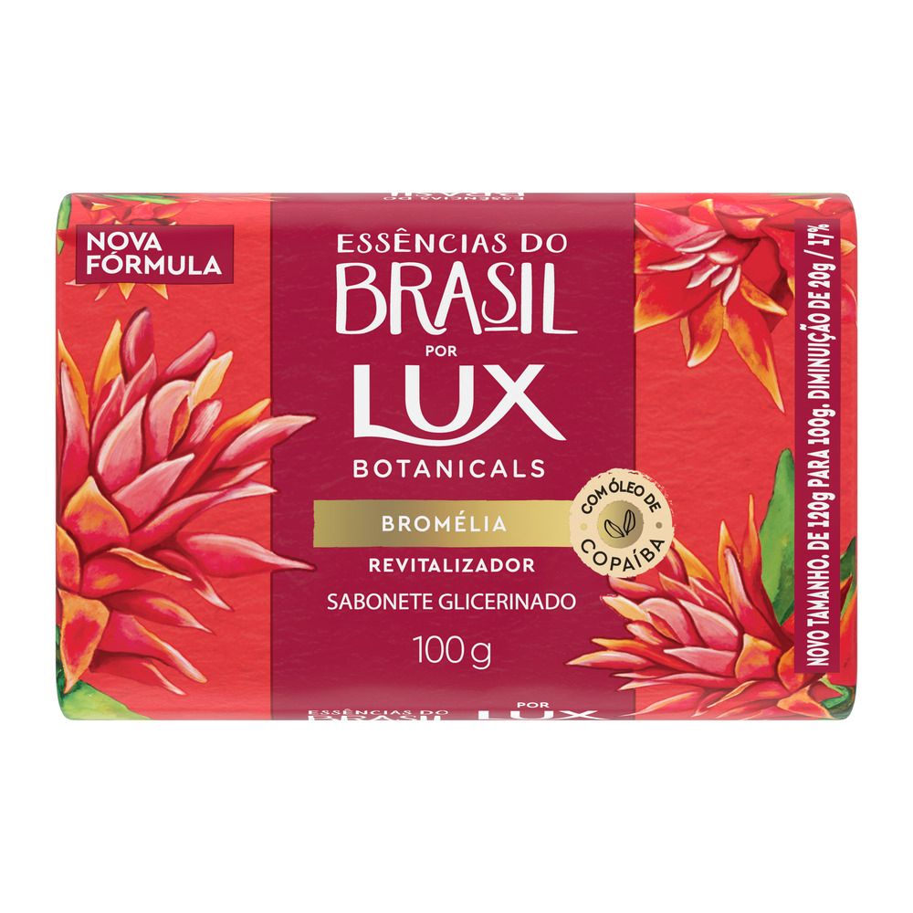 Sabonete Lux Essências do Brasil Glicerinado Bromélia 100g