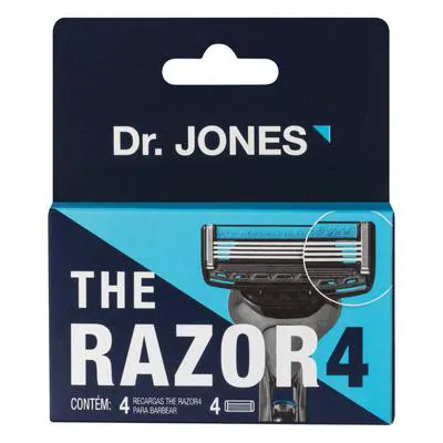 Carga para Aparelho de Barbear Dr. Jones The Razor4 4 Unidades