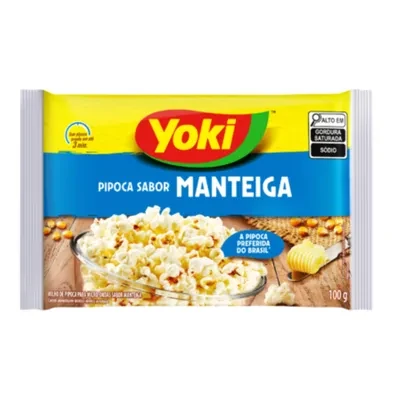 Pipoca de Micro-Ondas Yoki Manteiga 100g