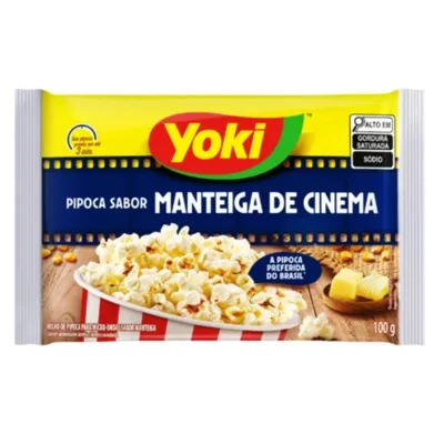Pipoca de Micro-Ondas Yoki Manteiga de Cinema 100g