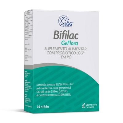 Suplemento Alimentar Bifilac Geflora 14 Sticks