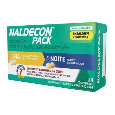 Naldecon Pack Dia e Noite Caixa 24 Comprimidos