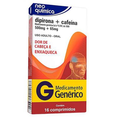 Dipirona Sodica + Cafeina 16 Comprimidos Neo Química