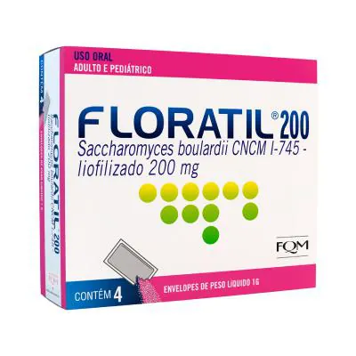 Floratil 200mg Pó Oral 4 Sachês 1g