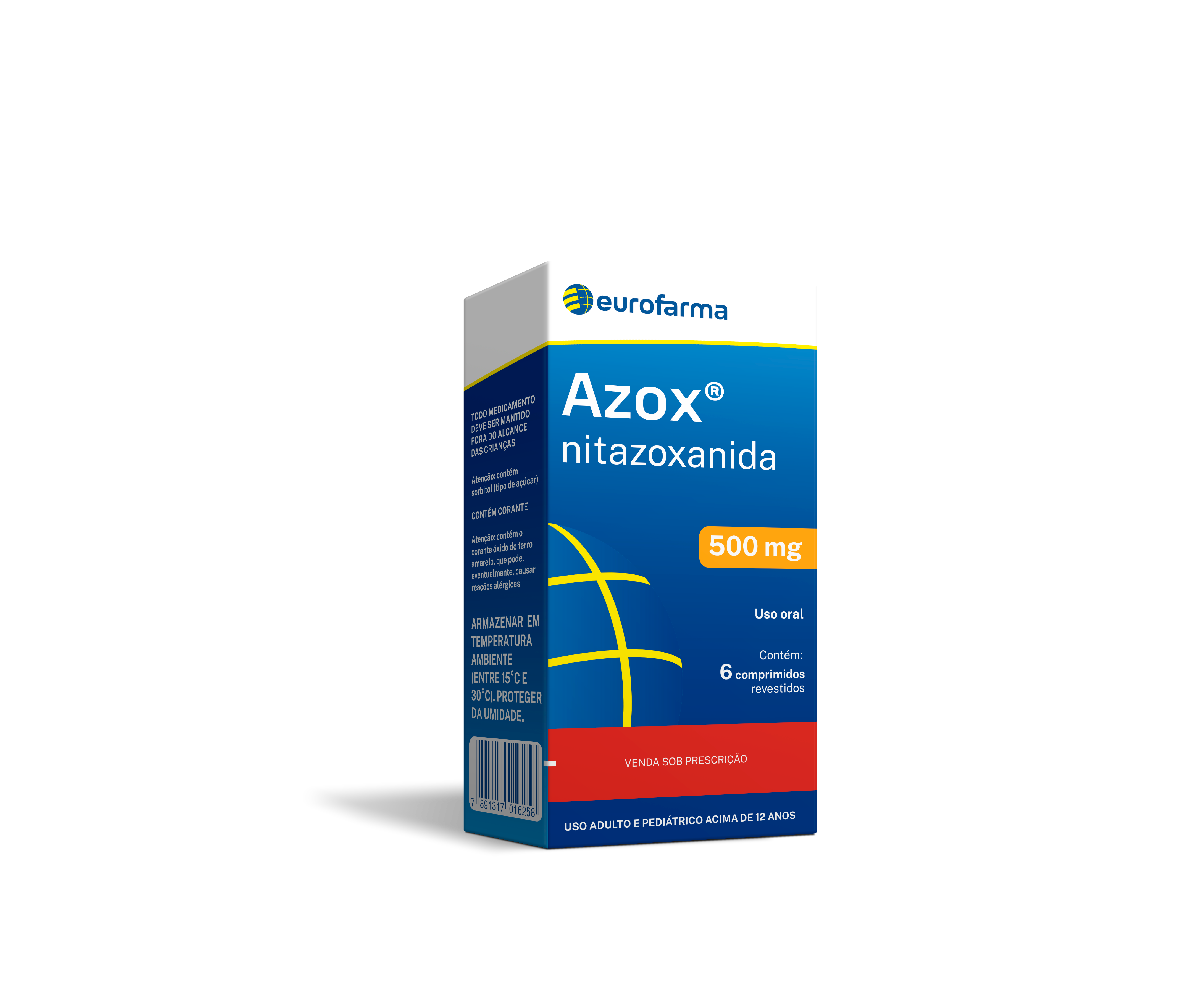 Azox 500mg Eurofarma 6 Comprimidos | Farmácias Nissei