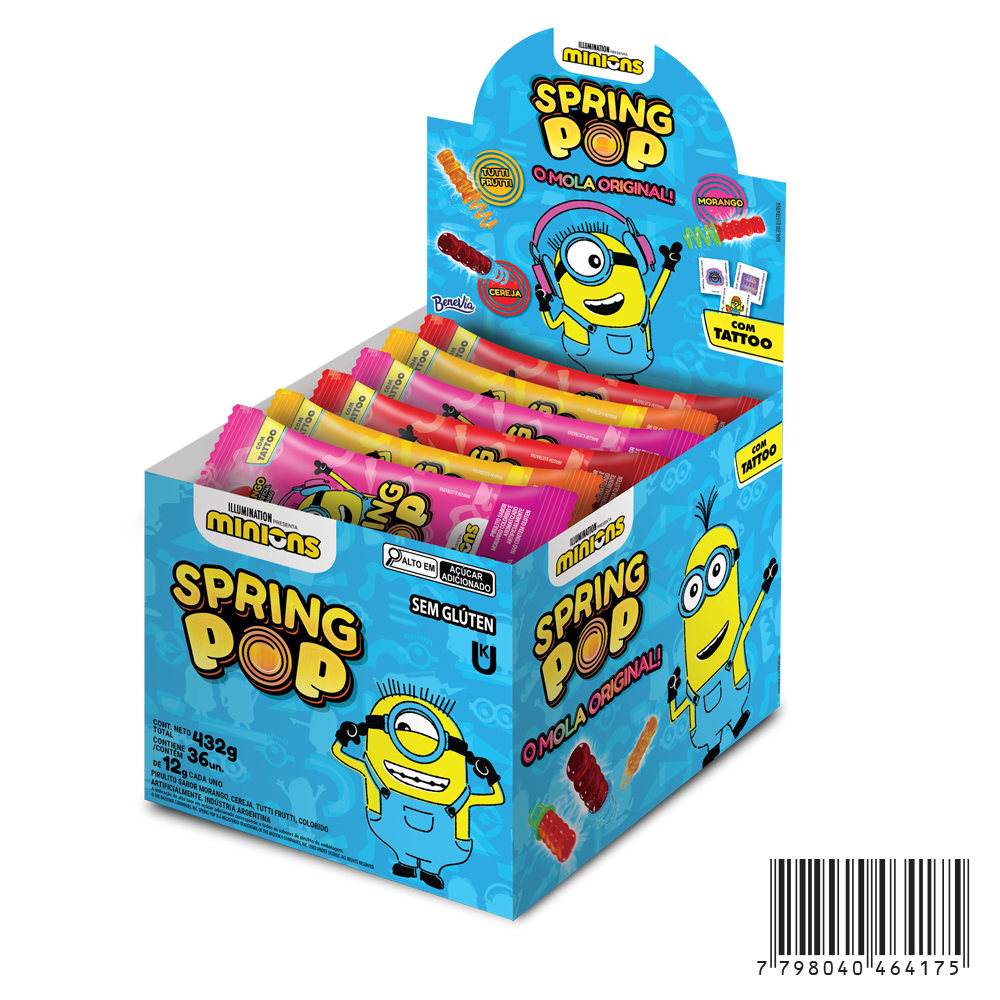 PIRULITO SPRING POP MINIONS 12G | Farmácias Nissei