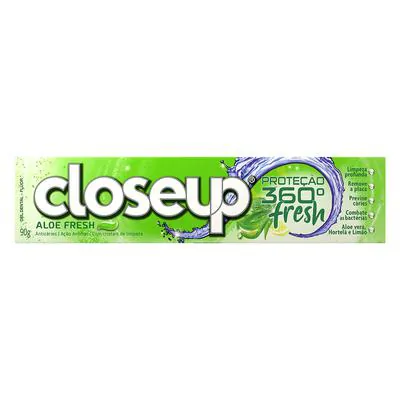 Gel Dental Closeup Proteção 360º Fresh Aloe Fresh 90g