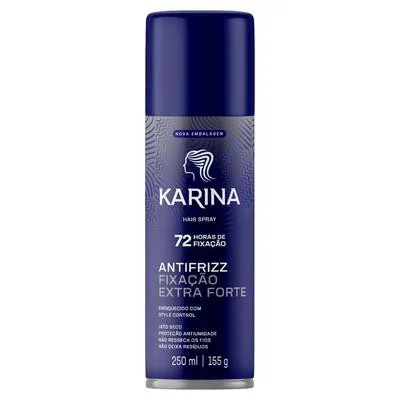 Fixador em Spray Karina Extra Forte Controle e Volume 250ml
