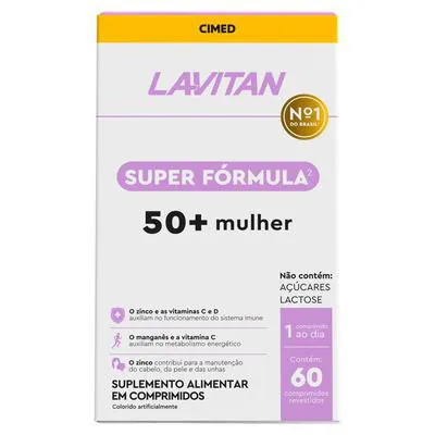 Lavitan Super Fórmula 50+ Mulher 60 Comprimidos