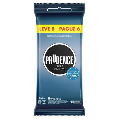 Preservativo Prudence Super Sensitive Leve 8 Pague 6